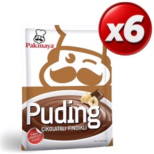 Pakmaya Puding Çikolatalı-Fındıklı 125 gr x 6 Adet