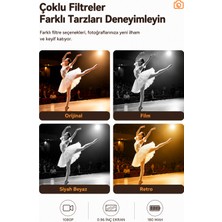 MPIA Mpıa Mini Retro Dijital Kamera 1080P Hd Kolye Tasarımlı Taşınabilir Fotoğraf Makinesi Geniş Açı IPS Ekran Type C