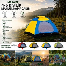 Hace Bazaar 4-5 Kişilik Toz Geçirmez 200CMX200CMX135CM Manuel Kamp Çadır Herhangi Bir Renk Gönderilir (4887)