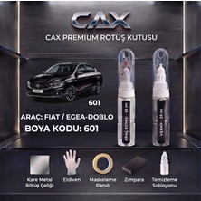 CAXCOLORS Cax Premium Fiat Egea / Doblo Uyumlu Rötüş Boyası Seti - Siyah 601