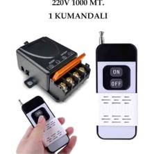 Lavat Garaj Kapısı 1000 Metre Alıcılı Uzaktan Kumanda ve Röle Alıcısı 433 Mhz Radyo Frekanslı 220V 30A Aydınlatma Sistemleri, Su Pompası, Ev Aletleri, Çiftlik Sulama ve Elektrik Ekipmanları için