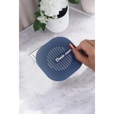 Chermik Süzgeçli Lavabo Gider Koruyucu Silikon Saç ve Kir Tutucu Gider Süzgeci Mat Gri 11,5X11,5 cm