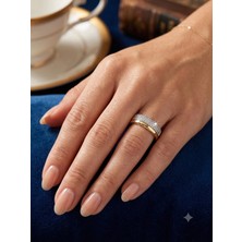 Xuping Jewelry Xuping Zirkon Taşlı Altın Kaplama Kadın Yüzük - 6 Numara