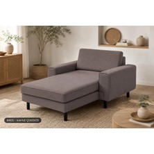 Rolivs Mokka Uzanma Koltuğu 90X180 cm - Kadife - Kahve Çekirdeği