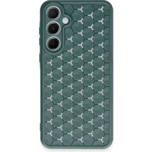 Renas Store Samsung Galaxy A25 5g Kılıf Petek Silikon Kapak - Koyu Yeşil