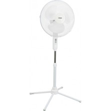 Hace Bazaar Ecowind Ev Tipi Metal Vantilatör 16 Inç 45W 1100 Rpm 3 Kademeli Beyaz FAN10