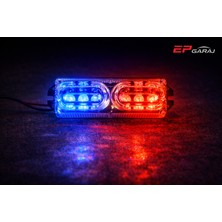 EP Garaj Otomotiv Mavi Kırmızı Çakar Üniversal Strobe (Çakar) Lamba – Kırmızı / Mavi LED