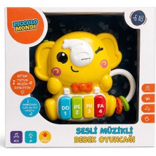 Piccolo Mondi Küçük Çocuklar Için Mini Piyano, Fil, Sarı