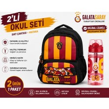 Galatasaray Lisanslı Aslan Desenli Beslenme Çantası 26568+ Matara 26567