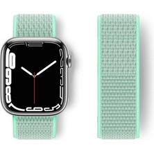 Uslucan Alışveriş Watch 42MM Hasırlı Cırtcırtlı Kordon - Turkuaz