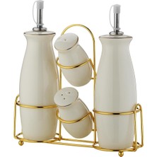 Gndz Home Aryıldız Lunar Gold 4 Parça Sofra Seti