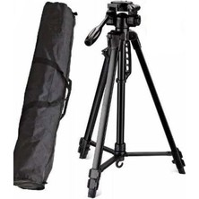 682AN Profesyonel Kamera Tripod 180 cm 10KG Taşıma Kapasiteli Asansörlü Tripod 3 Yönlü Kafa Ka