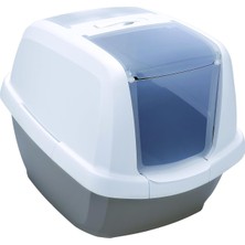 Imac Maddy Üstü Açılabilen Kapalı Kedi Tuvaleti Gri