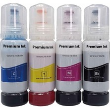 Epson ile Uyumlu 103 Ecotank L1250 Uyumlu 4 Renk Ithal Muadil Mürekkep Seti