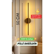 Eskitme Gold 50CM Elektrikli Aplik Salon,duvar,tv Kenarı (1 Adet) / Elektrıklı ve Modern