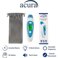 Acura AC-9280 Kulaktan & Alından Ateş Ölçer, Beyaz Mavi