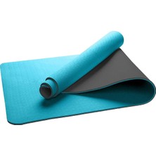 Ekolojik 6mm Tpe Yoga Matı Pilates Minderi Turkuaz