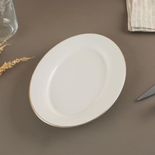 Gndz Home Aryıldız Alisa Gold Kayık Tabak 25 cm