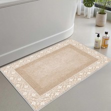 Banyo Paspası, Yumuşak Banyo Halısı, Kaymaz Dot Tabanlı, Su Emici, Makinede Yıkanabilir - 80 x