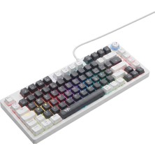 75% Rgb Mekanik Gaming Klavye, Double Shot Dayanıklı Tuş Takımı, 26 Tuş Anti-Ghosting, Ekstra