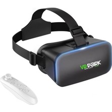 Microcase Vrpark V6 3D Sanal Gerçeklik Gözlüğü + Vr Kablosuz Bluetooth KUMANDA-AL4748