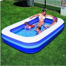 Dikdörtgen Şişme Jumbo Boy Aile Havuzu 262X175X51 GNSRKFAZ3173