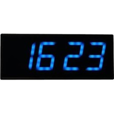 Dijital LED Duvar ve Masa Saati - Turkuaz (Kasa Ölçüsü: 15X37 Cm)