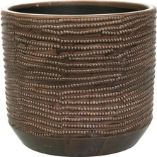 Jefta Siyah Seramik Saksı 19X17 cm