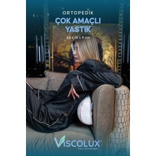 Çok Amaçlı Ortopedik Visco Yastık - Horlama Yastığı Hamile Yastığı Pembe 42X18X9, Pembe