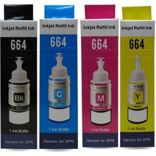 Epson ile Uyumlu Ecotank L3060 Mürekkep Takım 4 Renk Muadil