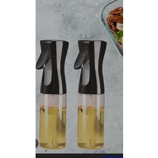 2 Adet Sprey Yağdanlık Cam Şişe Yağ Püskürtücü 300 ml Airfryer Kızartma Izgara Salata Iç