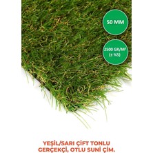Suni Çim Halı Serisi - Yeşil - 50 mm - Çim Saha Kalitesi (200X200-4M²)