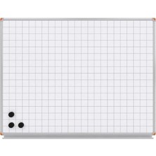 Kareli Mıknatıslı Yüzey Beyaz Yazı Tahtası 90X120CM