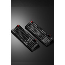 Loyal Pro Gri/siyah 3 Bt + 2.4 IPS Ekranlı Red Switch Rgb Mekanik Kablosuz Klavye