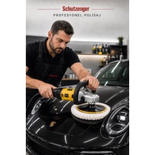 SCHUTZENGER PX13 Devir Ayarlı Polisaj Makinesi Bakır Sargı 12 Parça Ped Seti 2000W 180MM Profesyonel Sarı 7c2