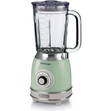 Ariete Vintage Cam Blender Yeşil 0583/04-1,5 Litre Kapasiteli Cam Sürahi, 4 Hız Kademesi, Pulse �