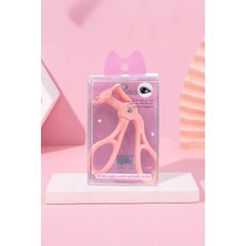 Ruby Face Profesyonel Kirpik Kıvırma Makası ve Yumuşak Silikonlu Kirpik Kıvırıcı Pembe