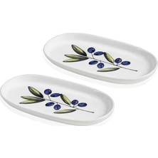 Gndz Home [marka] Olivos Oval Servis 2li 26 cm