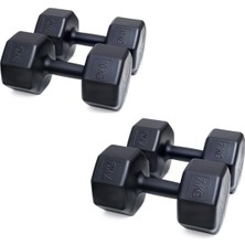Besinistanbul Ps Spor 2 Çift Dambıl Seti = 7 kg x 2 Adet- 10 kg x 2 Adet Siyah