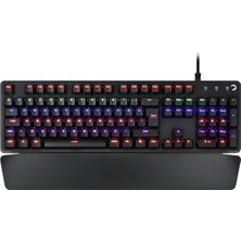 Calypso Rainbow Optik Mekanik Blue Switch USB Gaming Klavye, Siyah