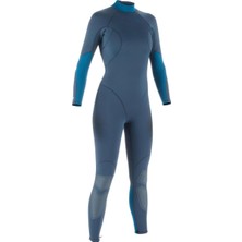Kadın Tüplü Dalış Wetsuiti, 3 Mm, Koyu Gri, L Beden