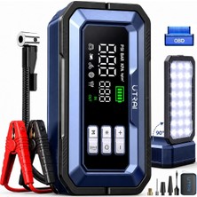 Jstar JS30 16000MAH 7000A Bitik Akü Çalıştıran Jump Starter Akü Takviye Cihazı+Lastik Şişir