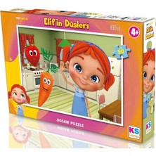 50 Parçalık Kız Çocuk Puzzle - Trt Elif'in Düşleri - ED709-5 Yaş Üzeri - 2,2 mm Karton - 48X