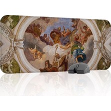 Ortaçağ Sanat Oyuncu Gaming Mouse Pad Kauçuk Kaymaz Taban Mousepad (V5, 70X30 Xl)