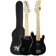 CEG-30BK 4-6 Yaş Çocuklar Için Amfili Full 1/4 30 Inç Elektro Gitar Seti Full Black