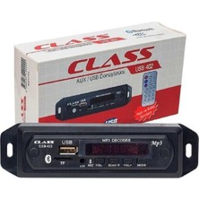 Yeni 2023 Class USB-402 Araç Aux Bluetooth Çevirici Kit 12V Mikrofon ve Konuşma Özellikli, 402DR