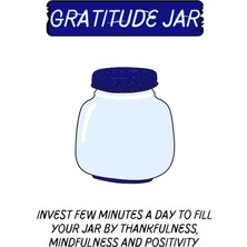 Gndz Home Independently Published Gratitude Glass Jar: Invest Few Minutes A Day To Fill Your Jar By Thankfulness, Mindfulness And Positivity