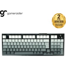 Raider FORCE98 Black Gray Gradient Jixian Red Switch Hotswap Rgb Kablosuz Türkçe Mekanik Gaming Kl