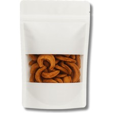 Beyaz Kraft Pencereli Doypack, Zip Kilitli, Dik Durabilen, Gıda Saklama Torbası (100, 20X30)
