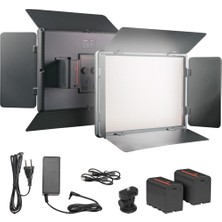 Herigo HR-LED1120 11" 50W LED Panel Işık LED 2700K-6500K Crı 96+ Barndoor Dolgu Işığı